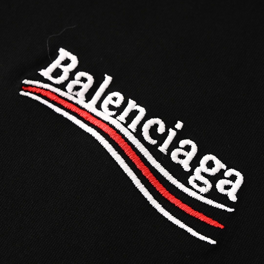 Balenciaga BALENCIAGA巴黎世家BLCG 可乐刺绣短袖T恤
