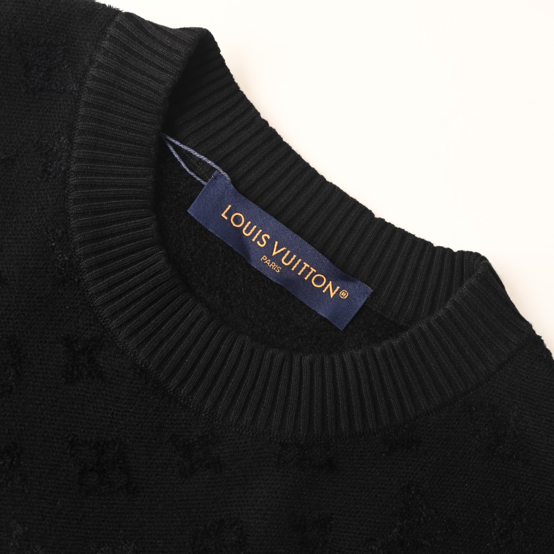 Louis Vuitton LOUIS VUITTON LV 提花拼接针织短袖T恤