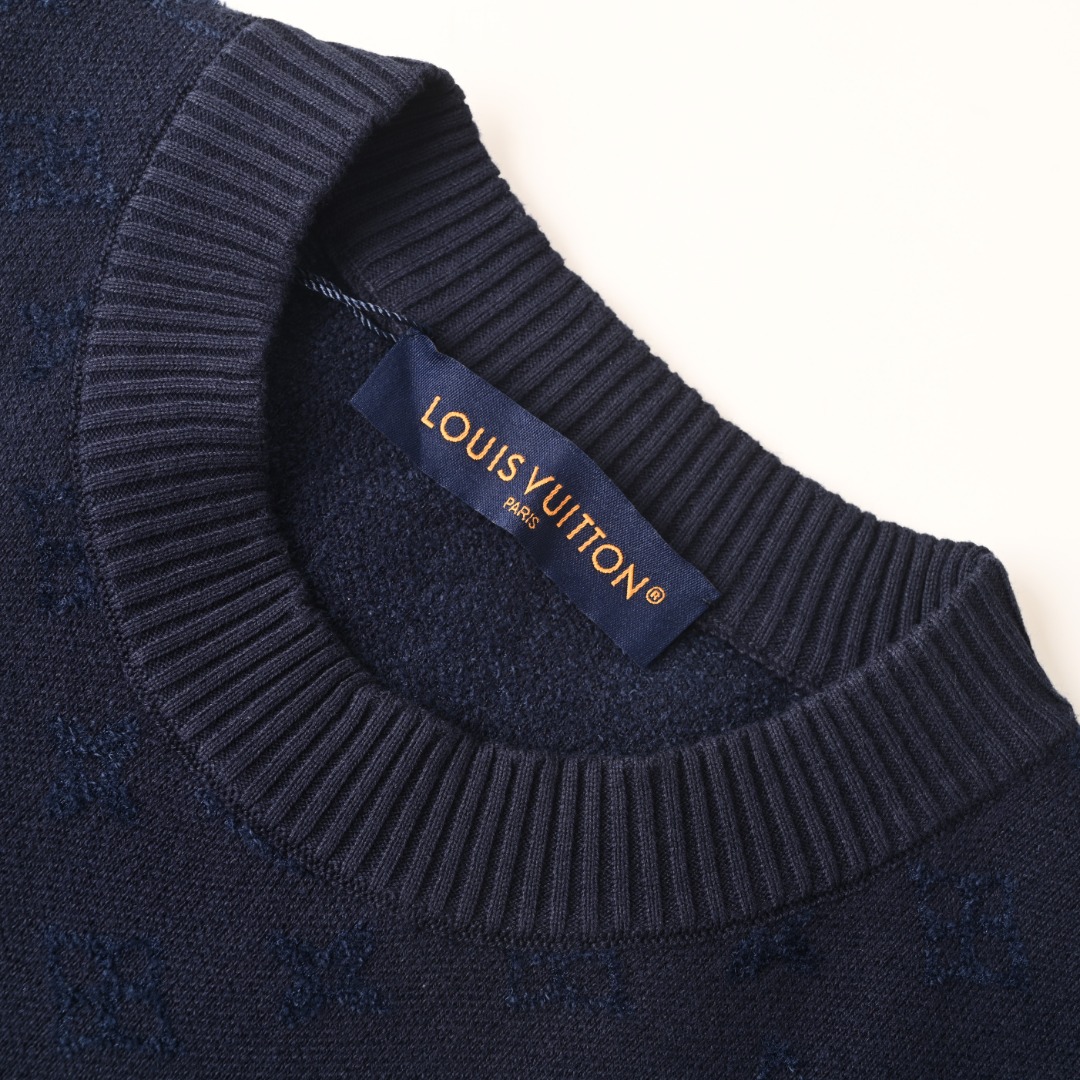 Louis Vuitton LOUIS VUITTON LV 提花拼接针织短袖T恤