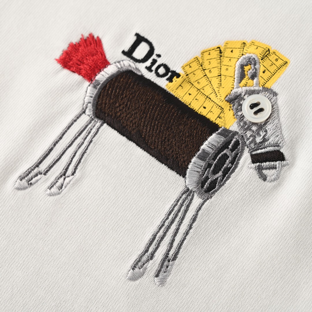 Dior DIOR迪奥CD 马年刺绣短袖T恤