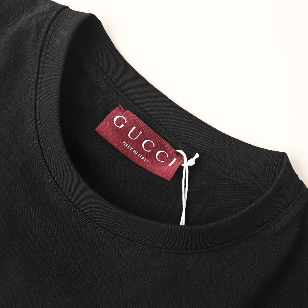 Gucci GUCCI古驰GUC 粉字母短袖T恤