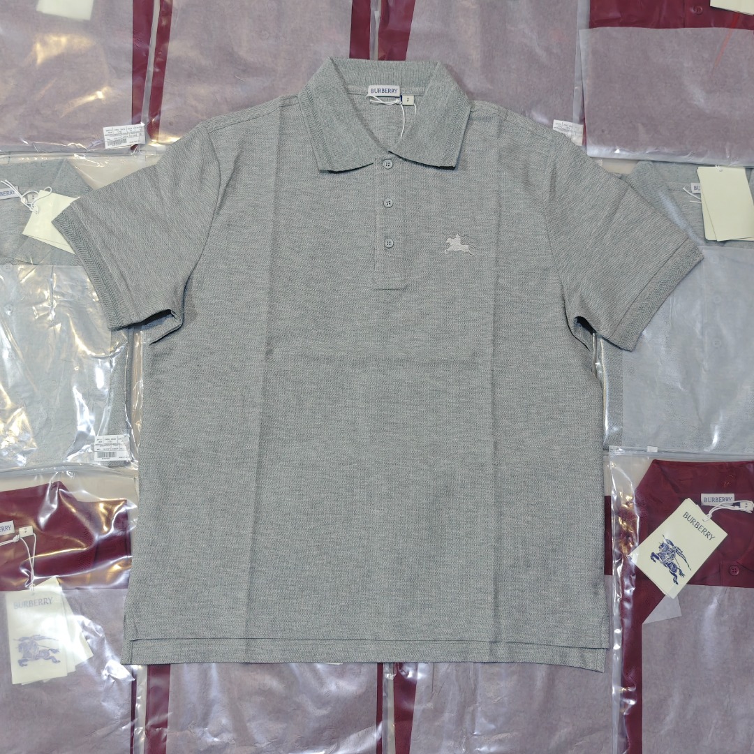 BURBERRY POLO manga corta BBR war horse a cuadros control de acceso