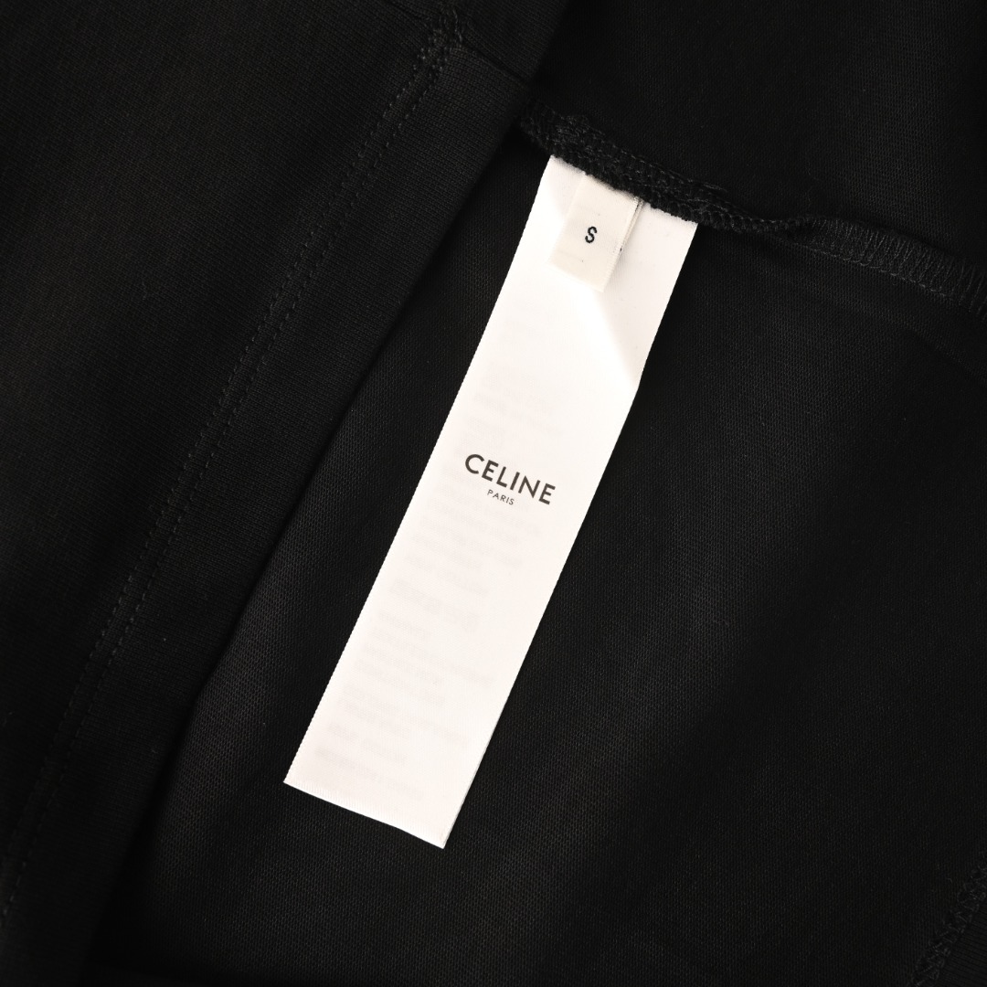 Celine CELINE赛琳CE 凯旋门小标刺绣长袖T恤