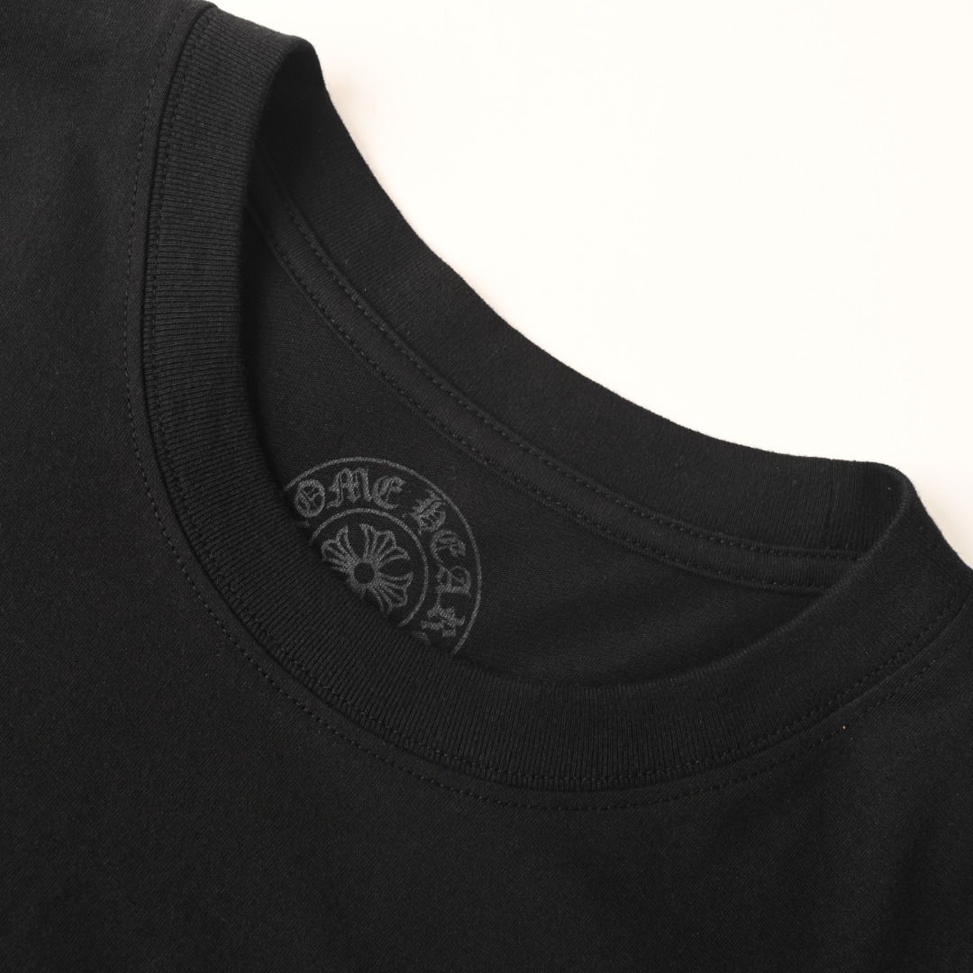 Chrome Hearts CHROME HEARTS克罗心CH 弧型字母印花短袖T恤