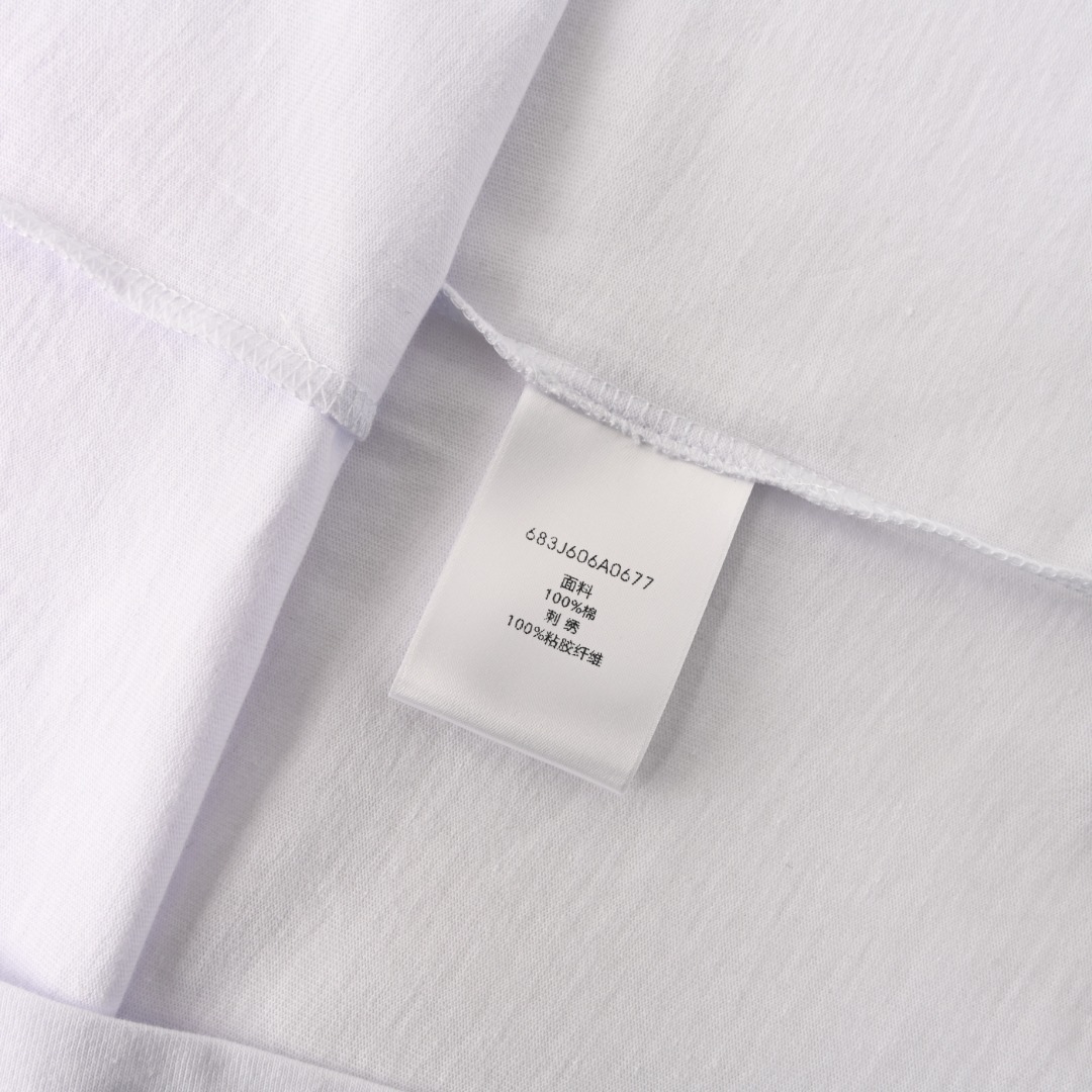 Dior DIOR迪奥CD 平纹刺绣短袖T恤