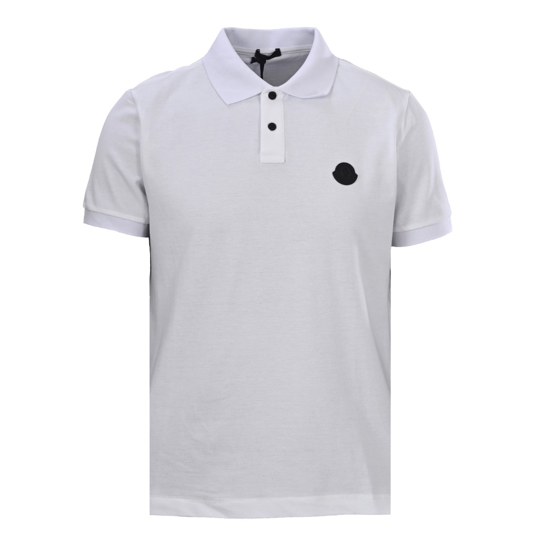 @160 (versión alta) MONCLER MC chaqueta acolchada de espalda con parches, etiqueta negra, polo de manga corta de piqué,…