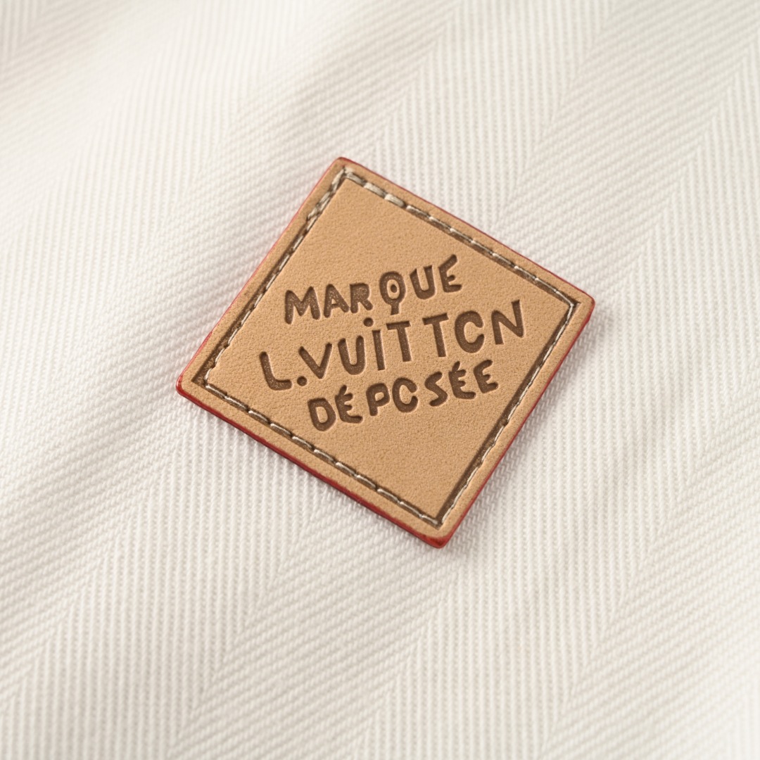 Louis Vuitton LOUIS VUITTON LV 皮标印花衬衫夹克外套
