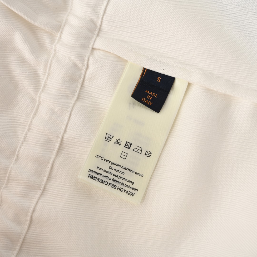 Louis Vuitton LOUIS VUITTON LV 皮标印花衬衫夹克外套