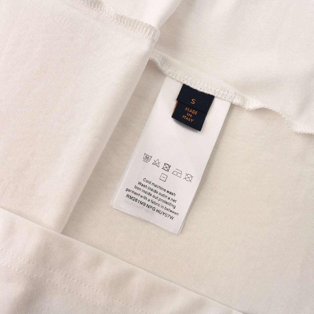 Louis Vuitton LOUIS VUITTON LV 皇冠蓝条短袖T恤