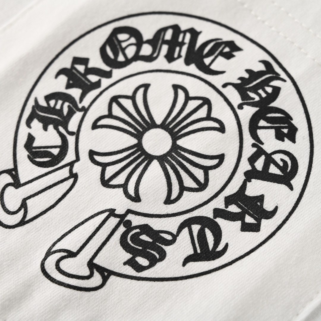 Chrome Hearts CHROME HEARTS克罗心CH 迈阿密限定后背马蹄花短袖T恤