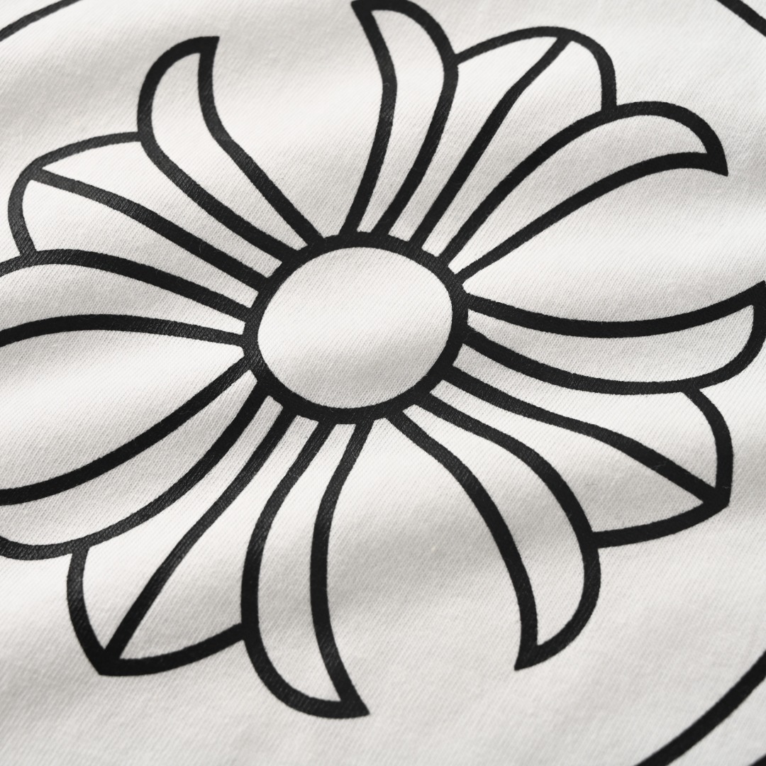 Chrome Hearts CHROME HEARTS克罗心CH 迈阿密限定后背马蹄花短袖T恤