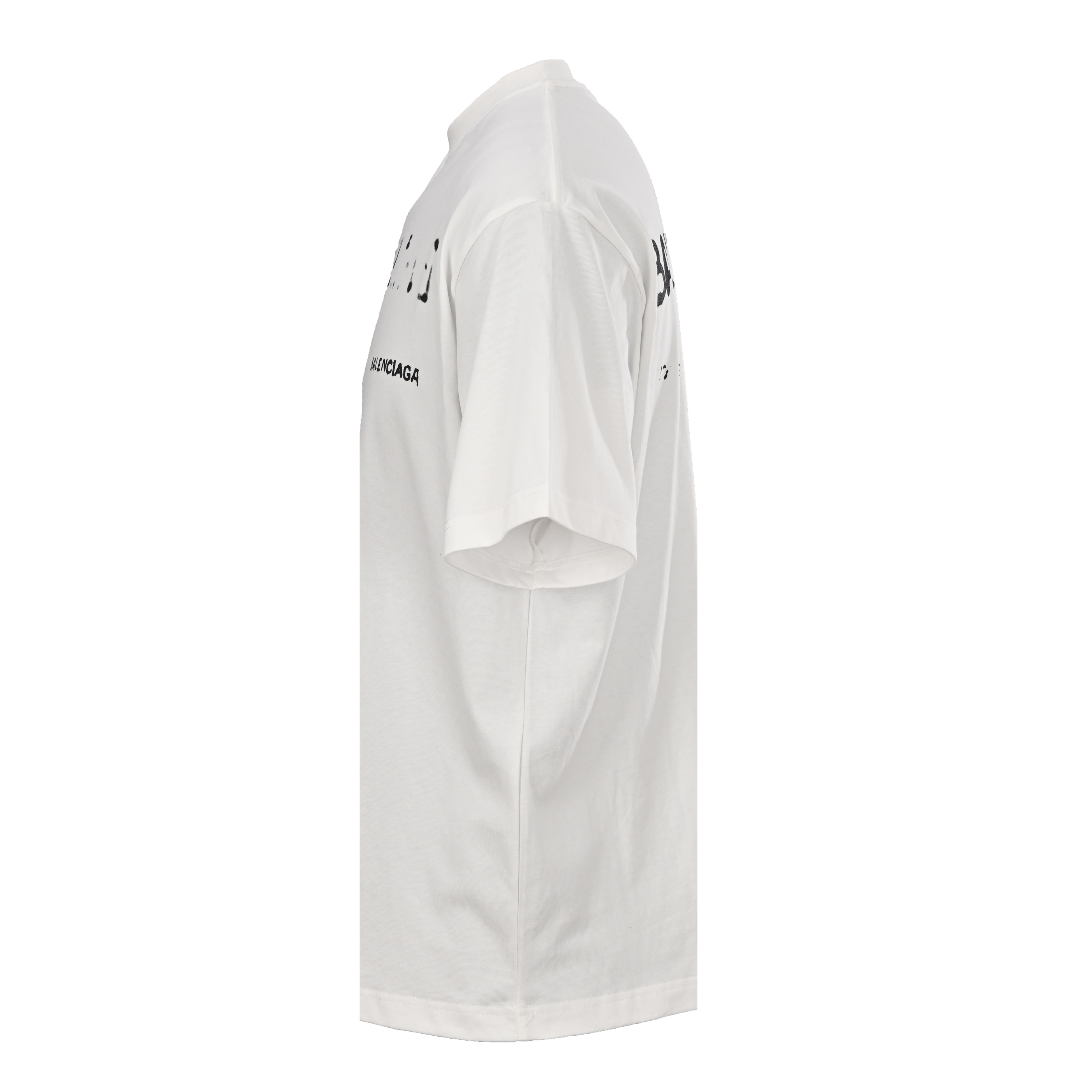 Balenciaga BALENCIAGA巴黎世家BLCG 两色模糊印花落肩短袖T恤