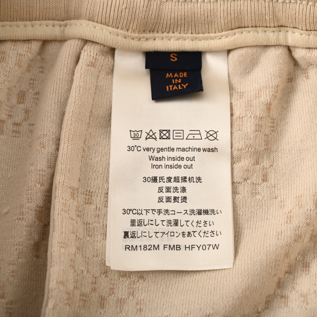 Louis Vuitton LOUIS VUITTON LV 棋盘格抽绳毛圈布短裤