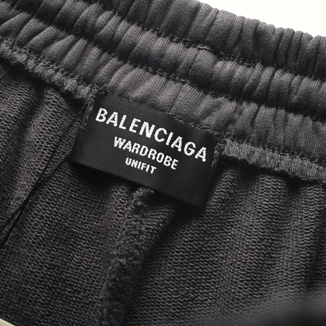 Balenciaga BALENCIAGA巴黎世家BLCG 三色可乐刺绣徽标短裤