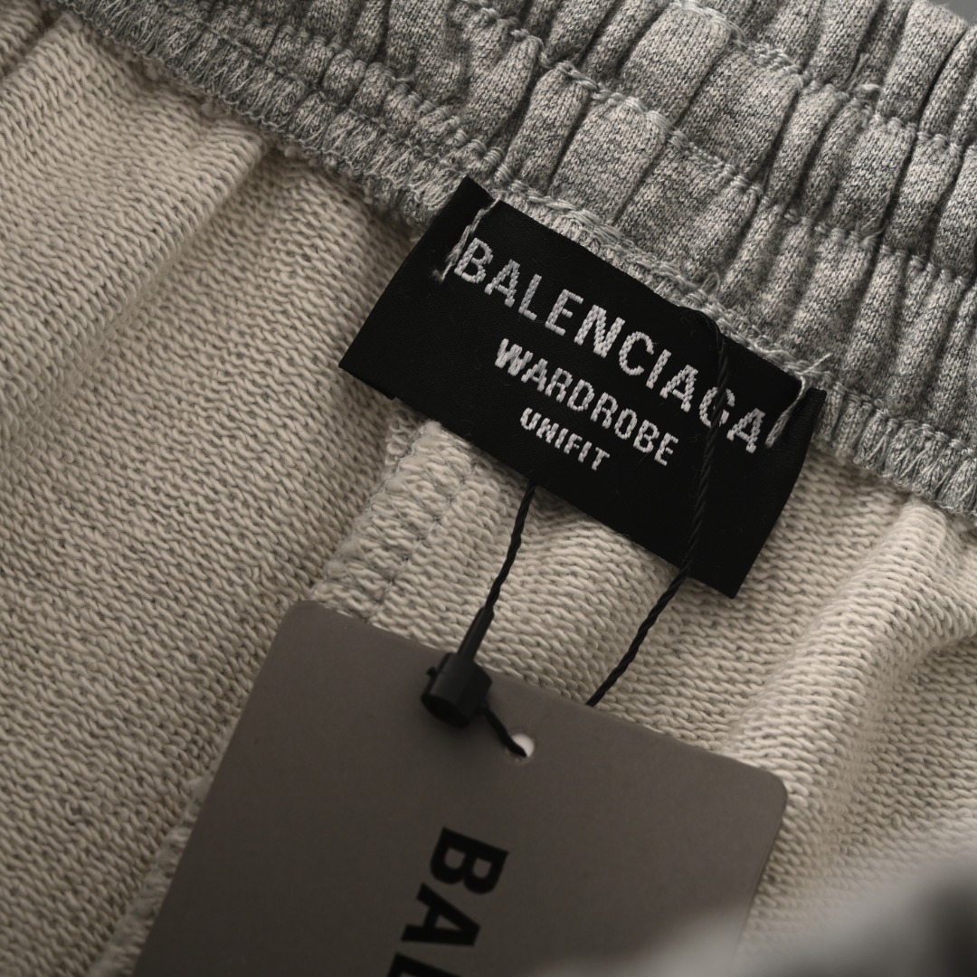 Balenciaga BALENCIAGA巴黎世家BLCG 三色可乐刺绣徽标短裤