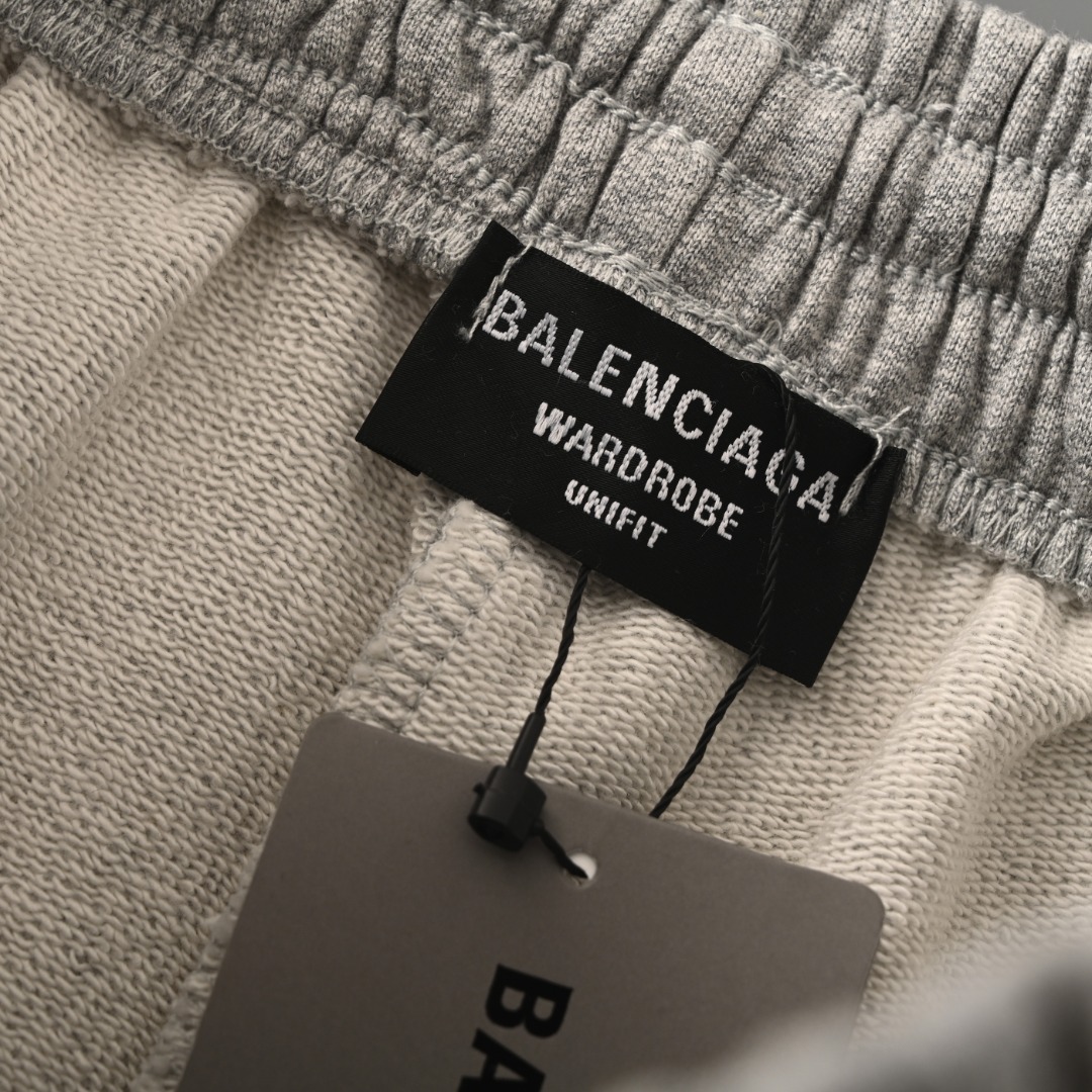 Balenciaga BALENCIAGA巴黎世家BLCG 三色可乐刺绣徽标短裤