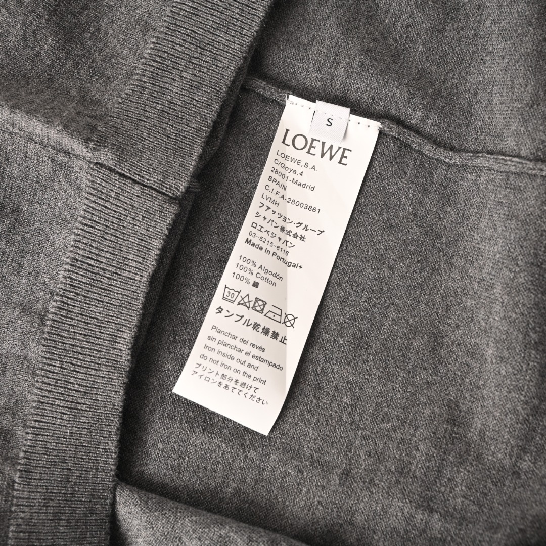 Loewe LOEWE罗意威 领字母提花针织短袖T恤