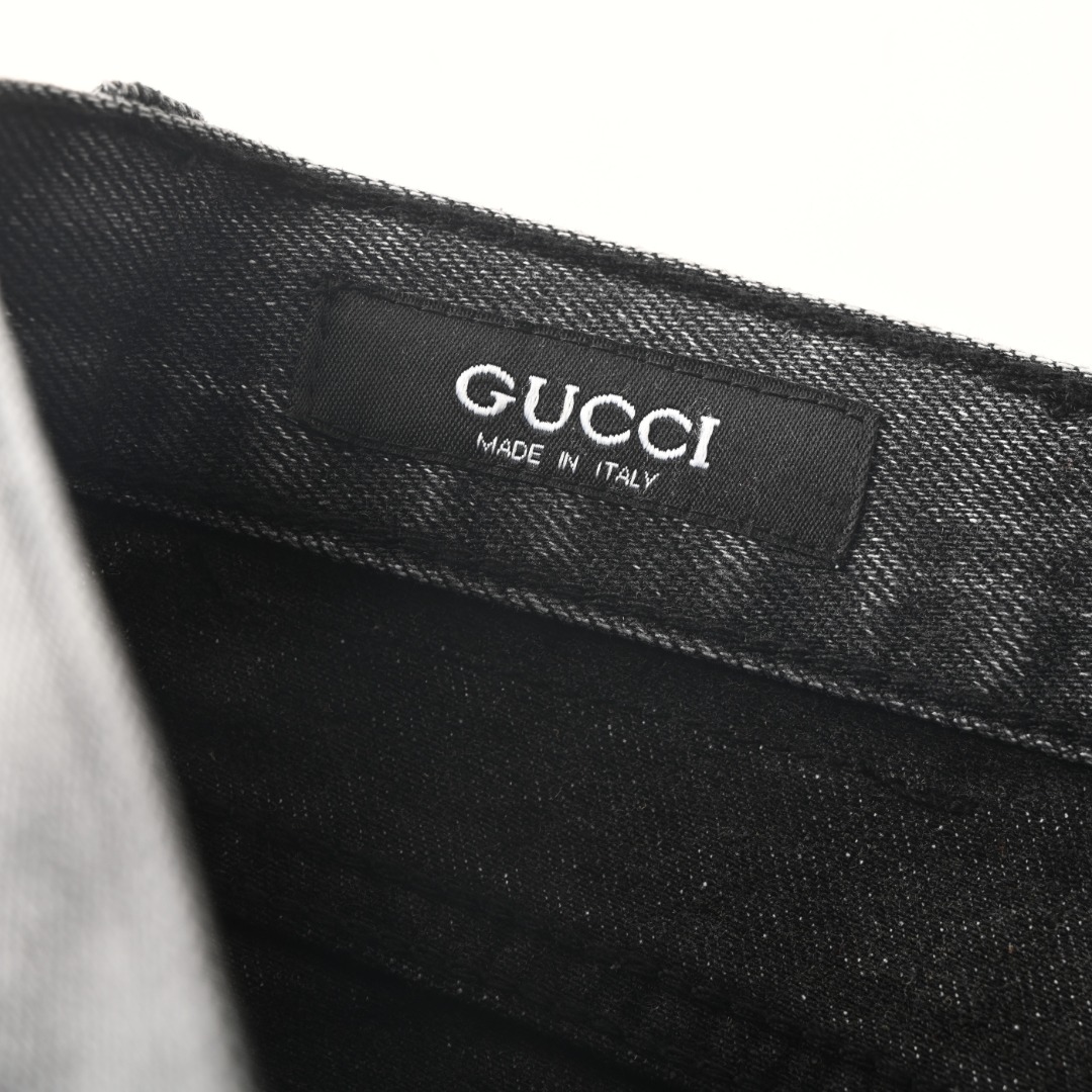 Gucci GUCCI古驰GUC 锁扣牛仔长裤