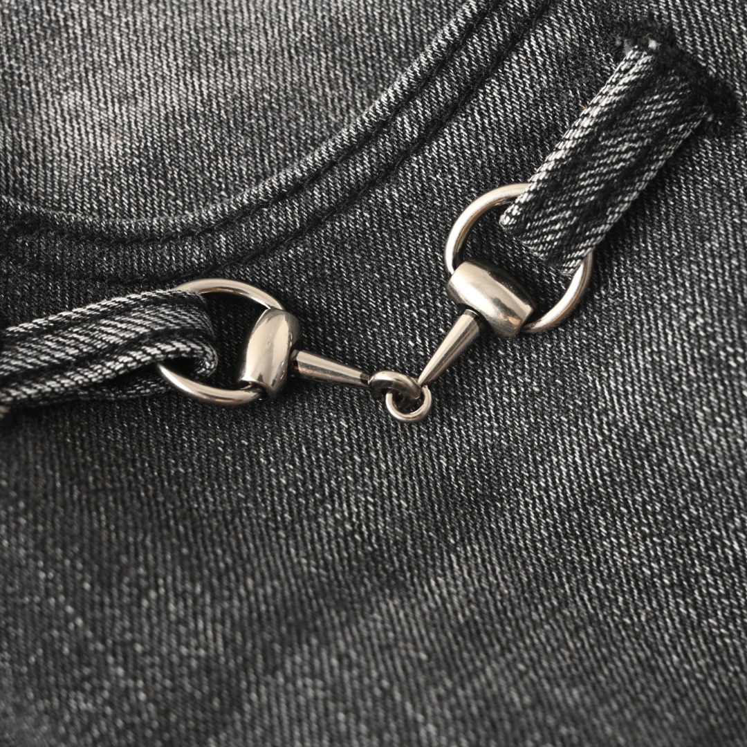 Gucci GUCCI古驰GUC 锁扣牛仔长裤