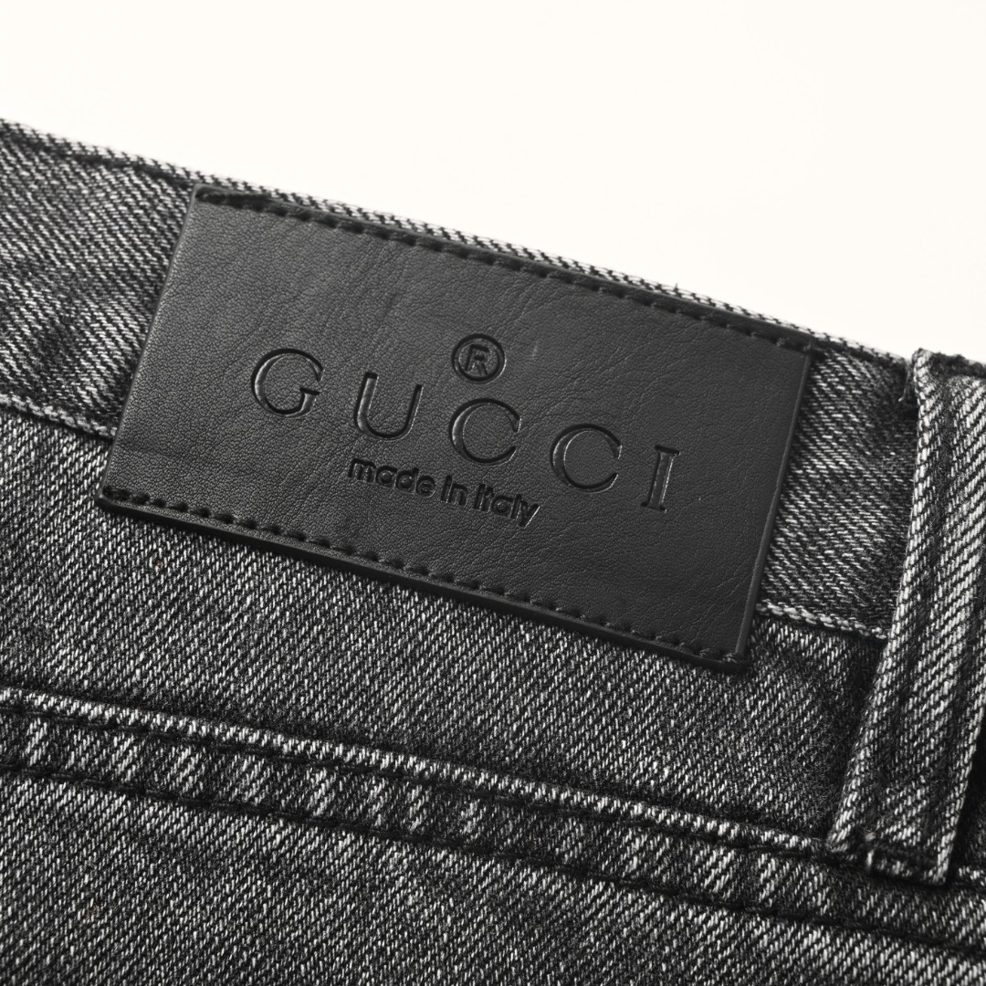 Gucci GUCCI古驰GUC 锁扣牛仔长裤