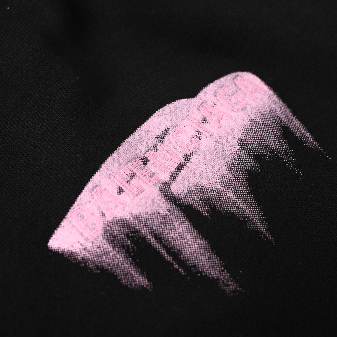 Balenciaga BALENCIAGA巴黎世家BLCG 3B溶解粉印花长裤