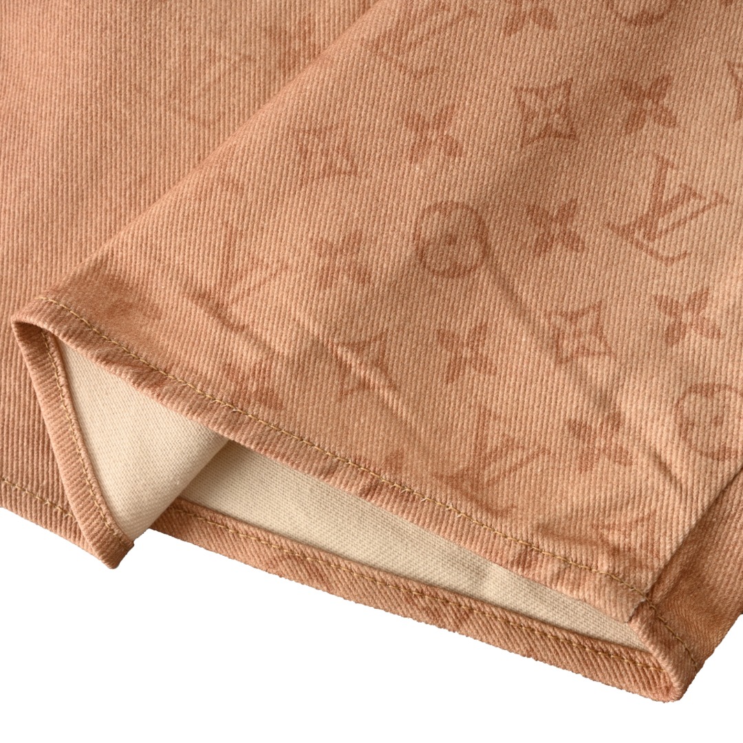 Louis Vuitton LOUIS VUITTON LV 褪色双口袋做旧牛仔衬衫外套