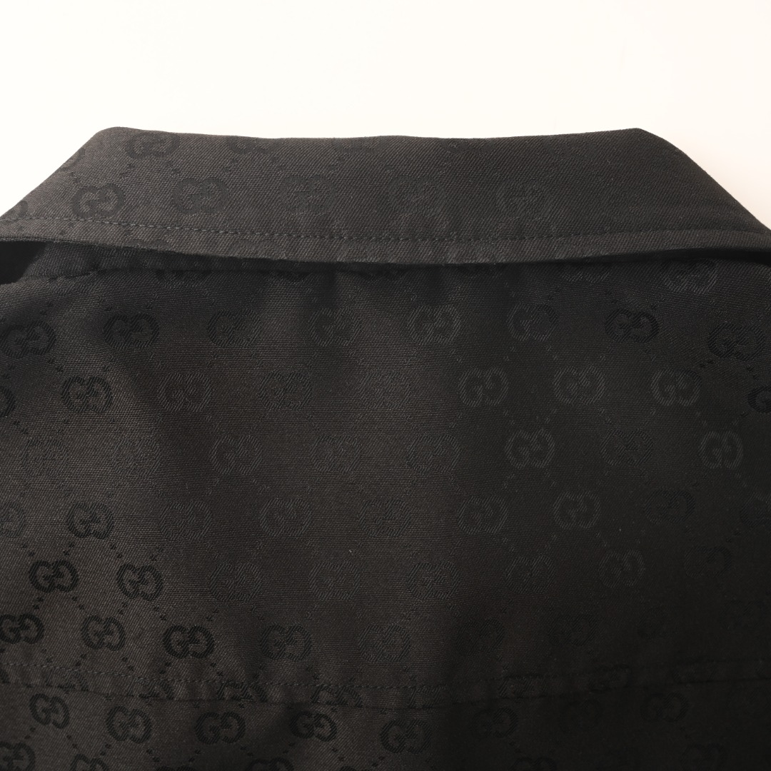 Gucci GUCCI古驰GUC 满GG提花拉链翻领夹克外套