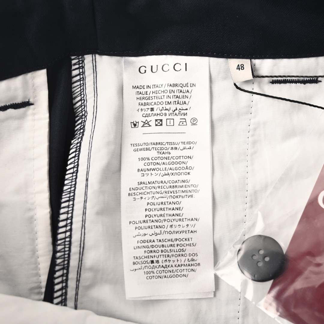 Gucci GUCCI古驰GUC 字母印花斜纹长裤