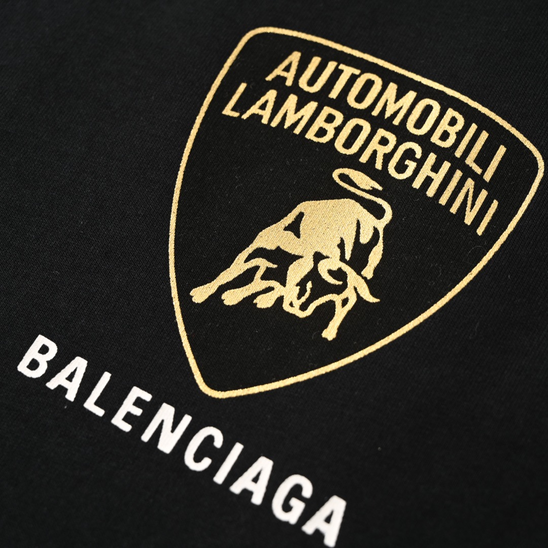 Balenciaga BALENCIAGA巴黎世家BLCG X LAMBORGHINI 联名款兰博基尼短袖T恤
