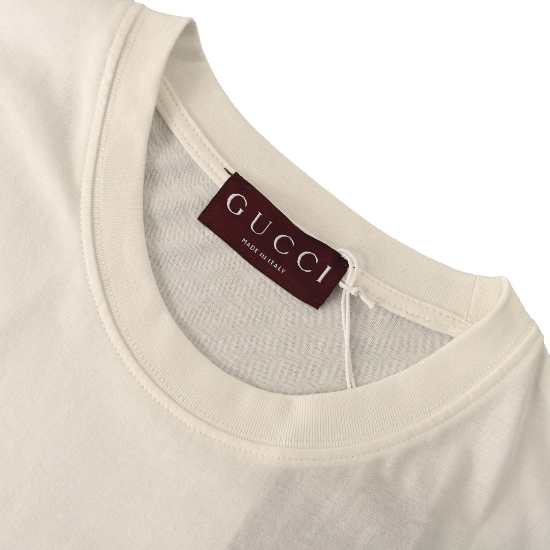 Gucci GUCCI古驰GUC 下摆印花短袖T恤