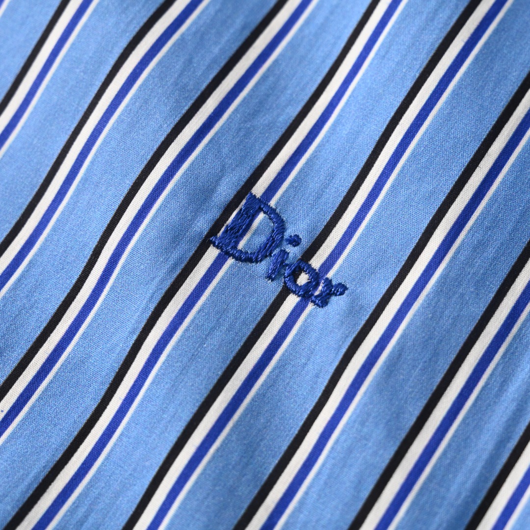 Dior DIOR迪奥CD 2026秀款 蓝竖条纹长袖衬衫