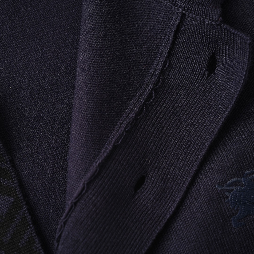 Burberry BURBERRY巴宝莉BBR 两色战马骑士刺绣羊毛针织短袖POLO衫