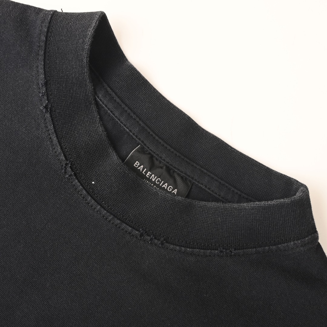 Balenciaga BALENCIAGA巴黎世家BLCG 液化印花短袖T恤