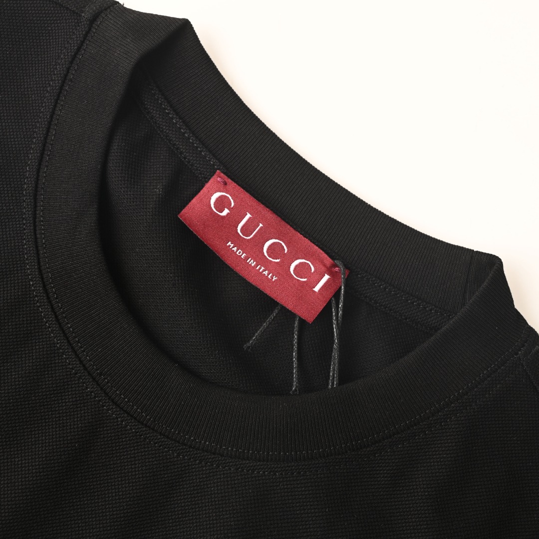 Gucci GUCCI古驰GUC 两色马衔扣刺绣短袖T恤
