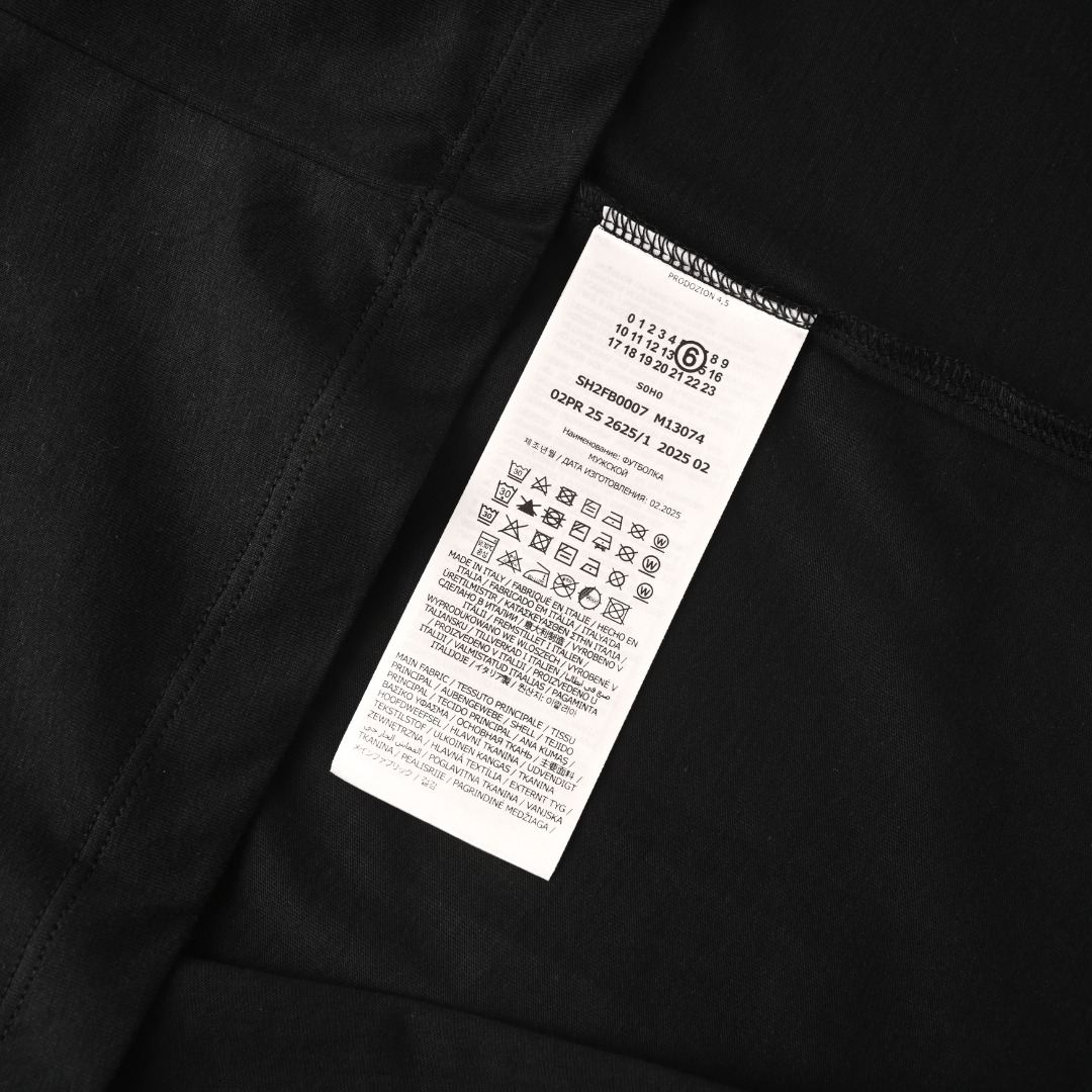 Maison Margiela MAISON MARGIELA马吉拉MM6 数字标签短袖T恤