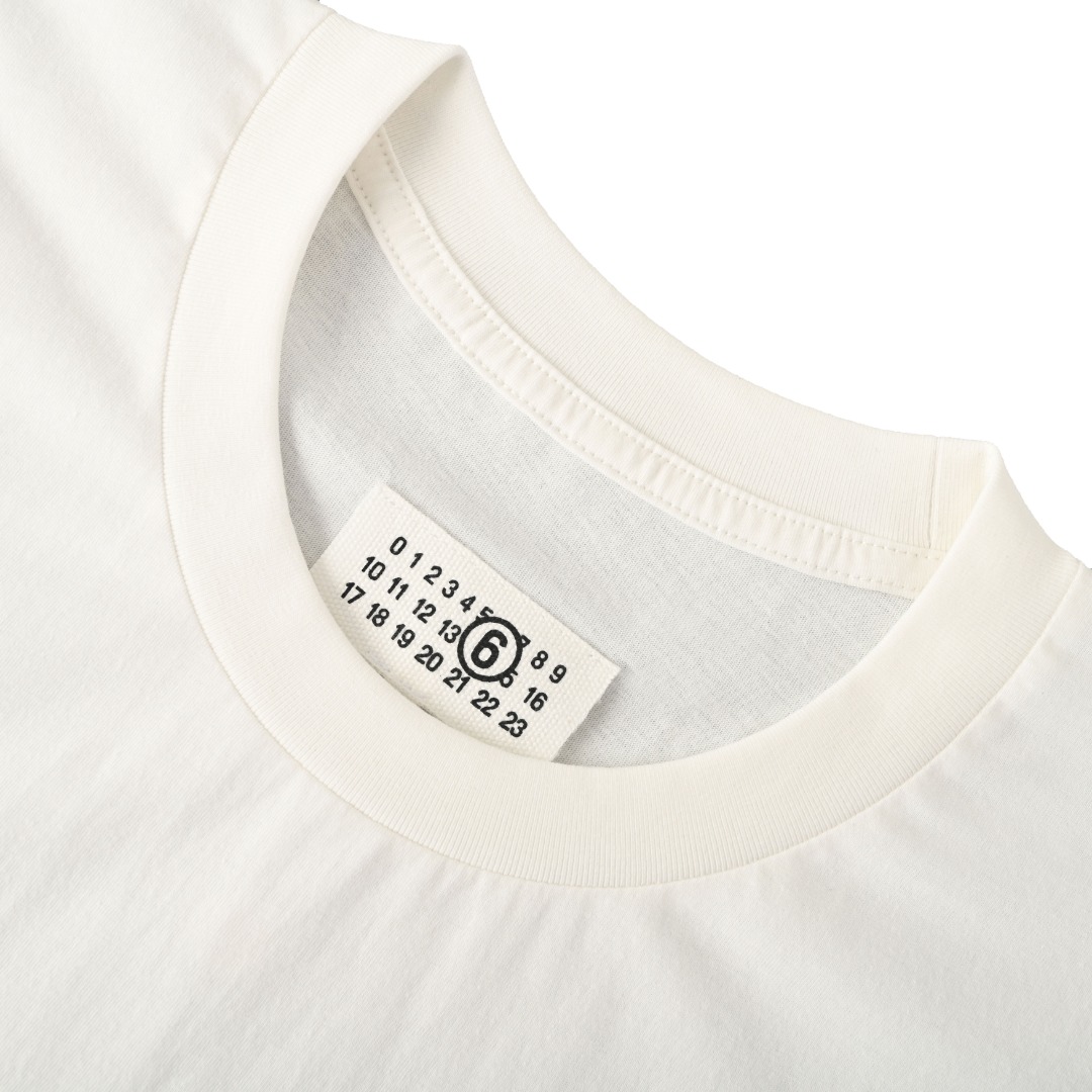 Maison Margiela MAISON MARGIELA马吉拉MM6 数字标签短袖T恤