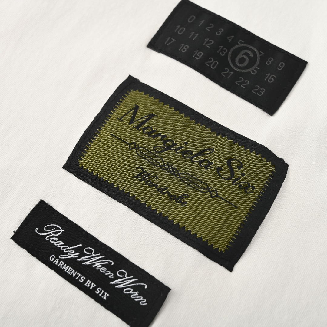 Maison Margiela MAISON MARGIELA马吉拉MM6 数字标签短袖T恤