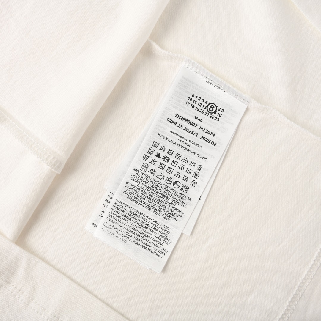 Maison Margiela MAISON MARGIELA马吉拉MM6 数字标签短袖T恤