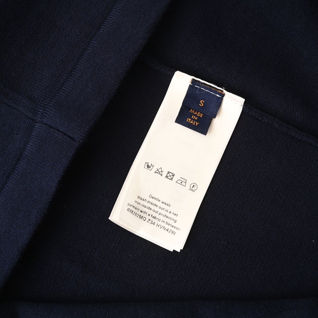 Louis Vuitton LOUIS VUITTON LV 皮质针织短袖T恤