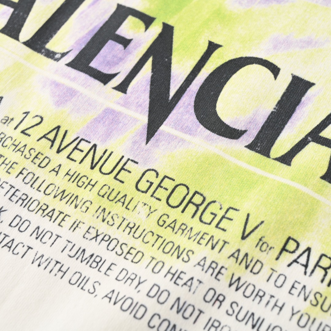 Balenciaga BALENCIAGA巴黎世家BLCG 椰树胶片短袖T恤