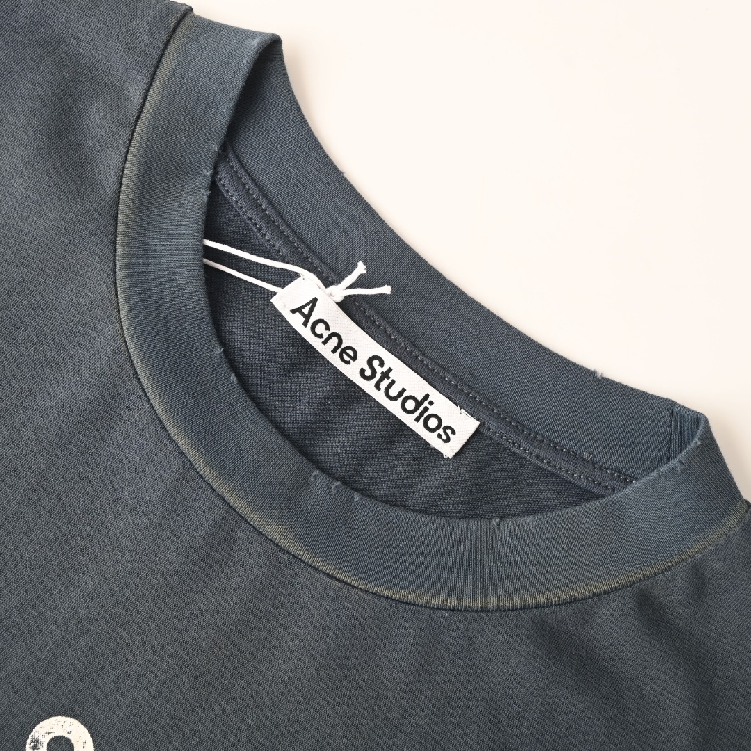 Acne Studios ACNE STUDIOS 喷绘做旧徽标短袖T恤