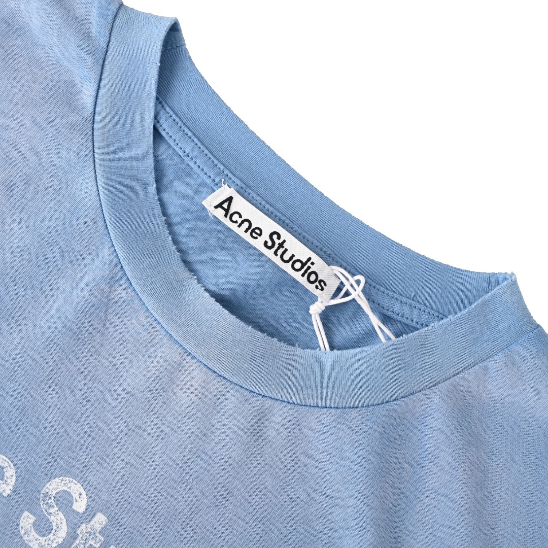 Acne Studios ACNE STUDIOS 喷绘做旧徽标短袖T恤