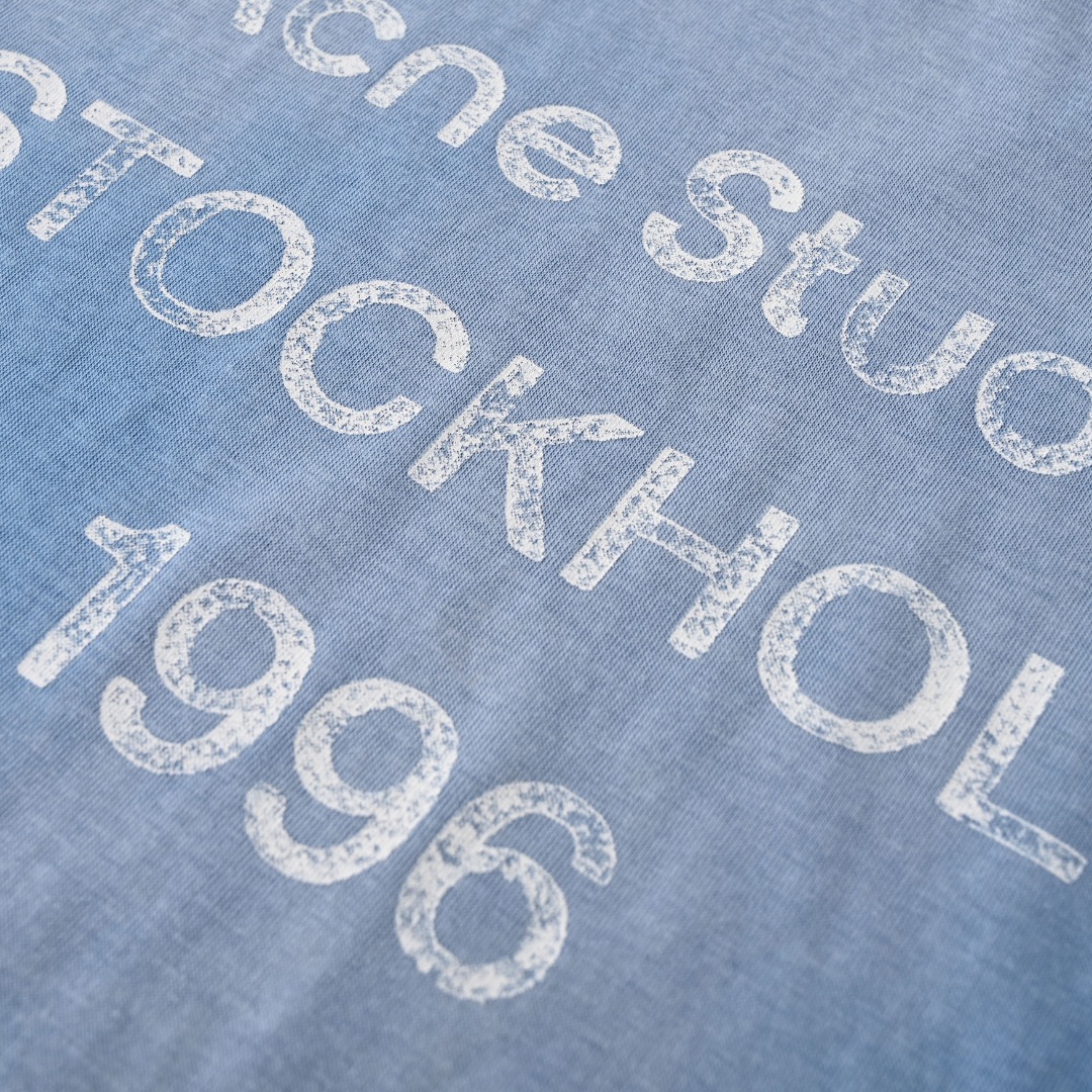Acne Studios ACNE STUDIOS 喷绘做旧徽标短袖T恤
