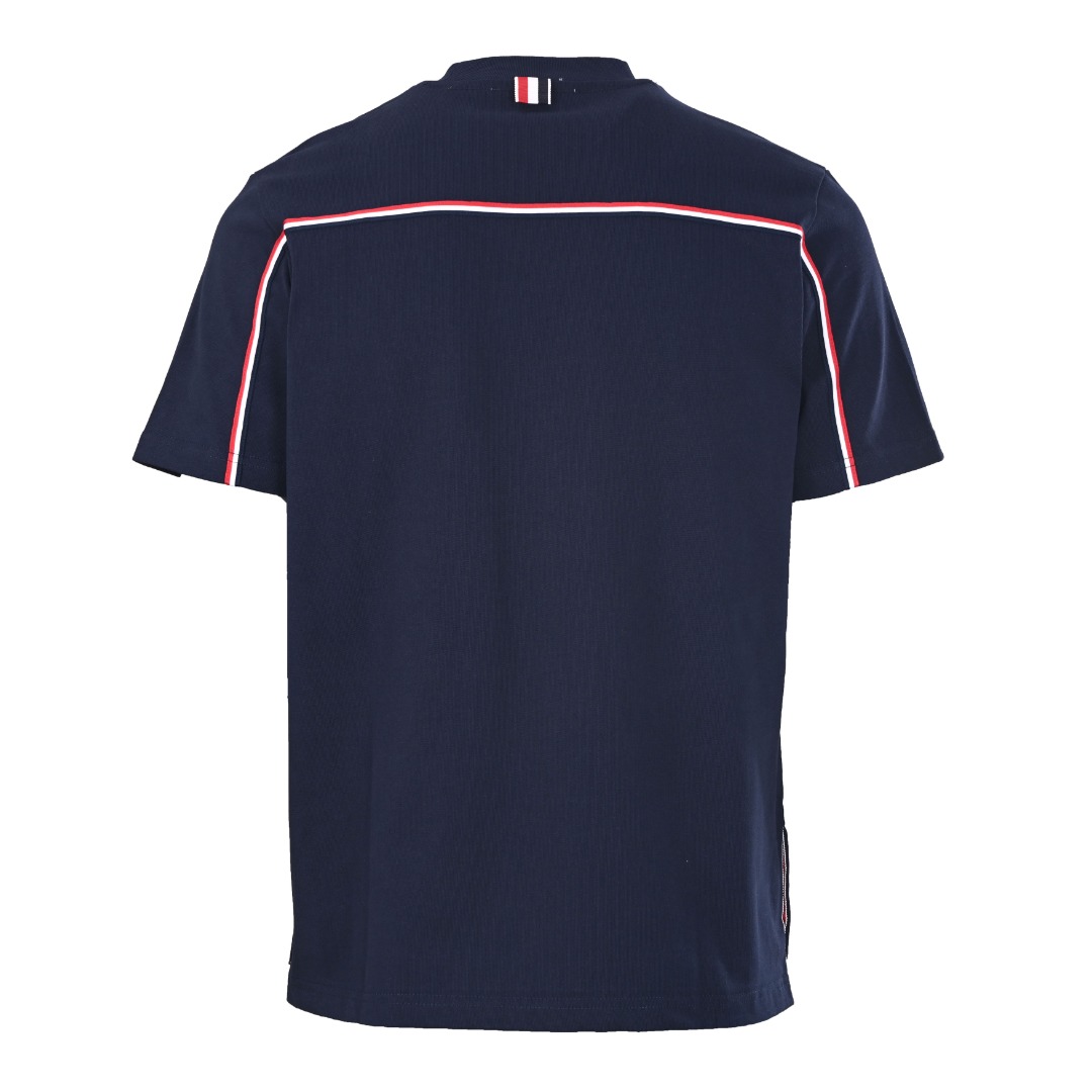 Thom Browne THOM BROWNE TB 后背织带短袖T恤