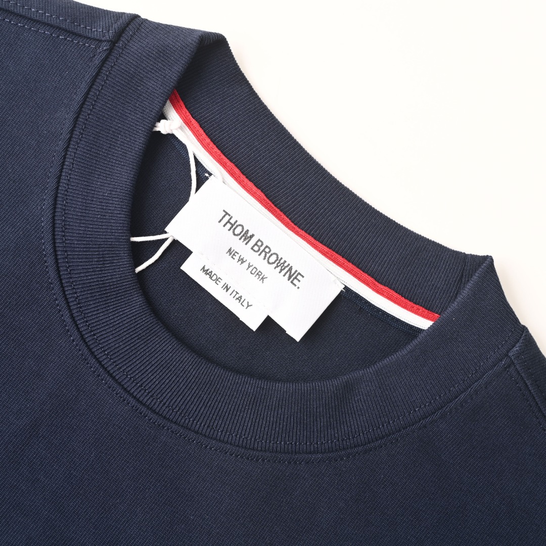 Thom Browne THOM BROWNE TB 后背织带短袖T恤