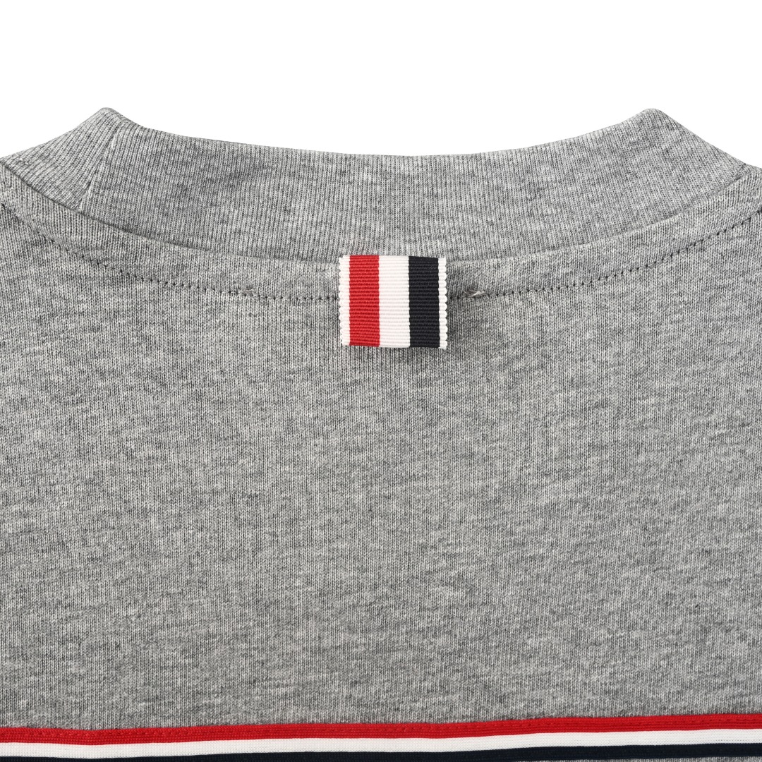 Thom Browne THOM BROWNE TB 后背织带短袖T恤