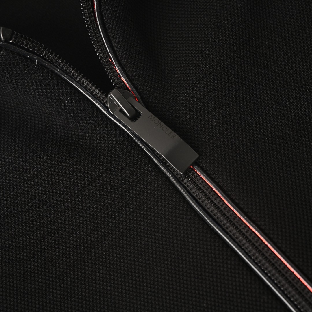 Moncler MONCLER蒙口MC 黑标贴片珠地棉短袖POLO衫