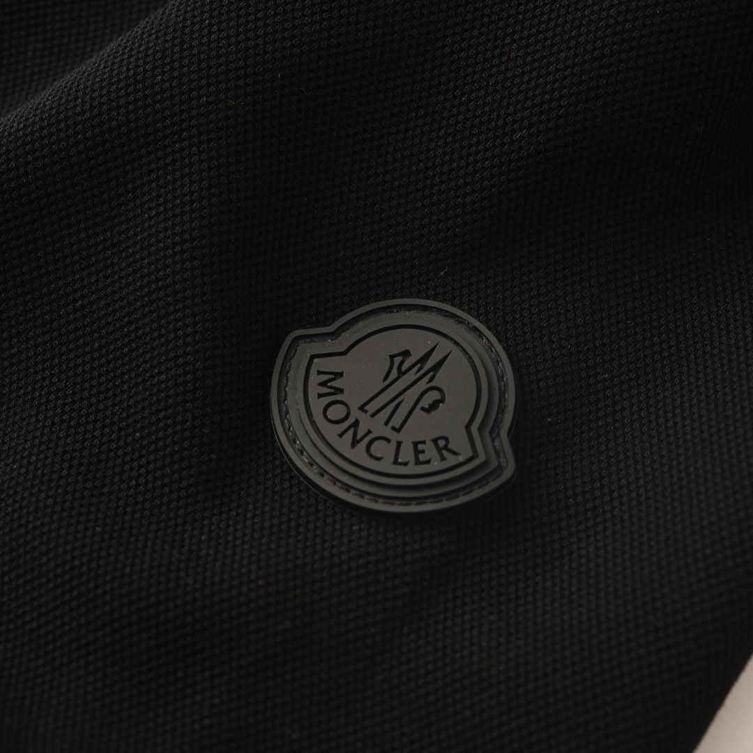 Moncler MONCLER蒙口MC 黑标贴片珠地棉短袖POLO衫