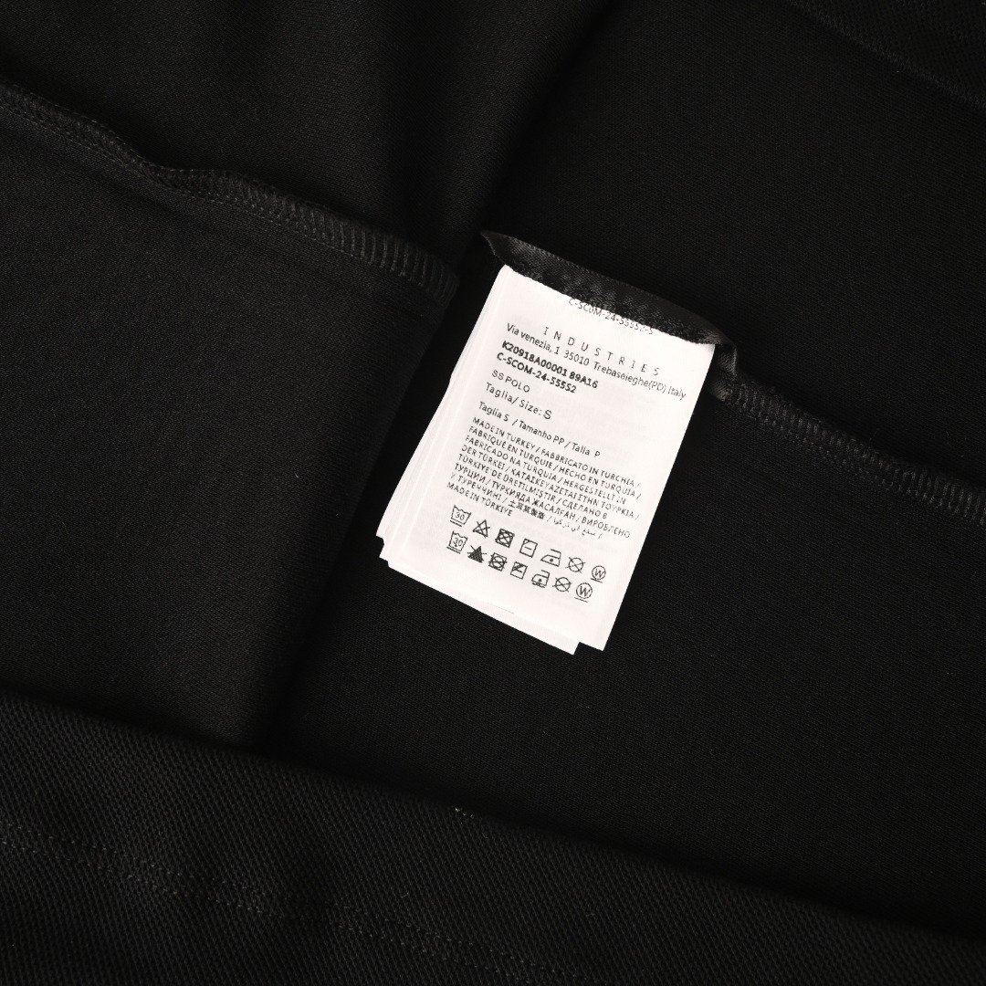 Moncler MONCLER蒙口MC 黑标贴片珠地棉短袖POLO衫