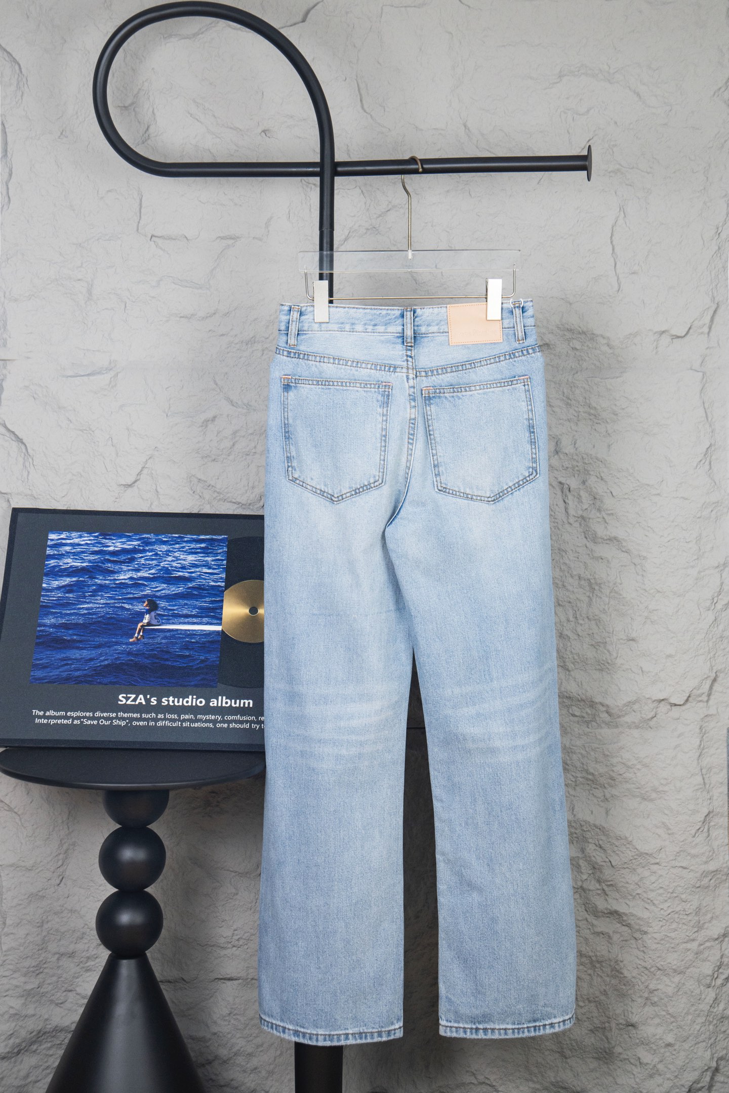 Acne Studios Jeans Rectos Anchos Azul Claro para Hombre y Mujer 3 i1745595692583 5706 0 1